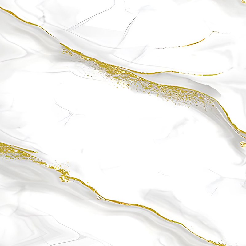 Goldene Wellen-Wolkenmuster-Schlafzimmerwand-PET-Transferfolie