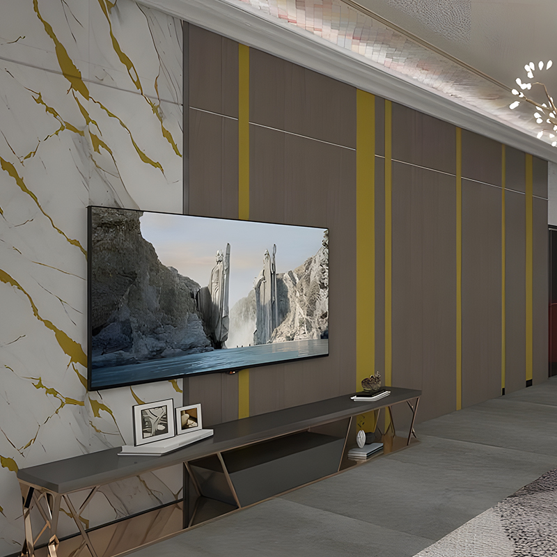 Wohnzimmer-TV-Hintergrundwand-PET-Transferfolie