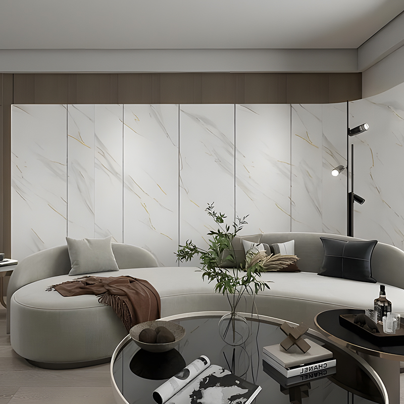 Wohnungs-Wohnzimmer-Akzentwand-PET-Transferfolie
