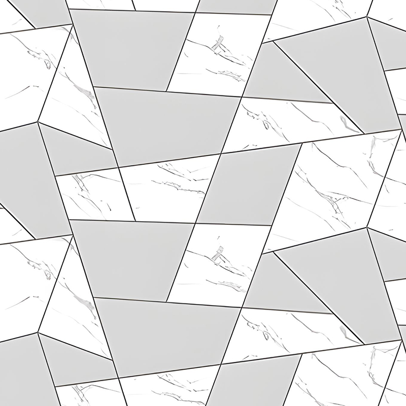 Vergoldeter geometrischer Wohnzimmer-Hintergrund, Wanddekoration, PET-Transferfolie