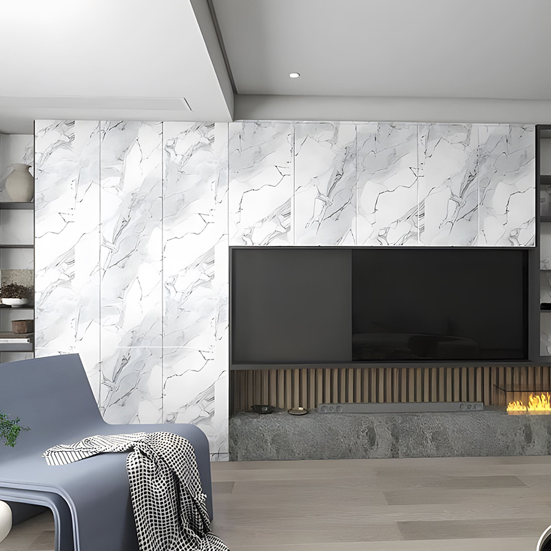 Vergoldeter Wolkenfelsen-Apartment-Hintergrund, Wanddekoration, PET-Transferfolie