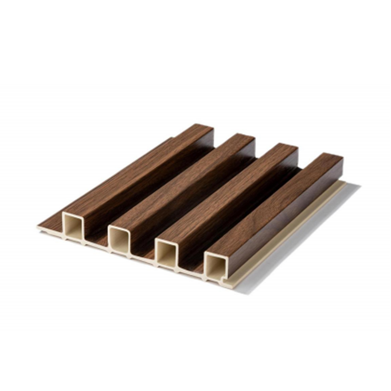 Wasserdichtes geriffeltes Wandpaneel mit Holzmaserung für die Innendekoration
